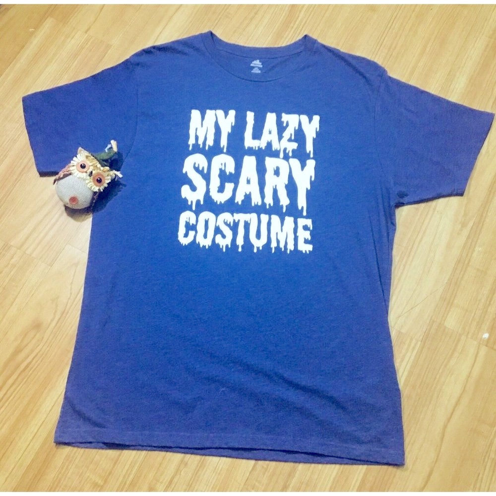 HALLOWEEN Women (Unisex) T-Shirt Size Large Short Slevee Purple Tops